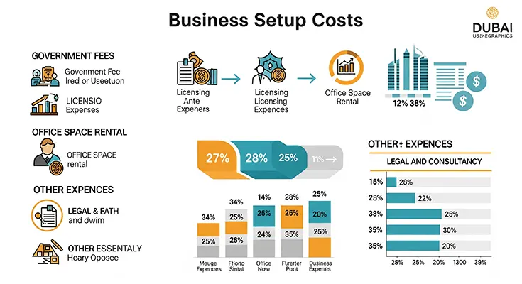 What are business setup in Dubai costs?